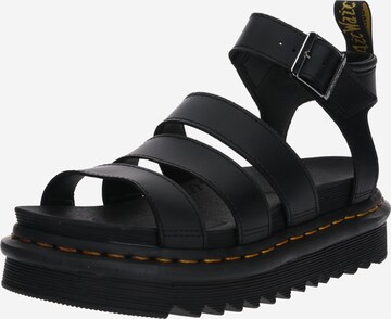 Sandalo con cinturino 'Blaire' di Dr. Martens in nero: frontale