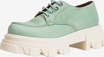 INUOVO Athletic Lace-Up Shoes in Green: front