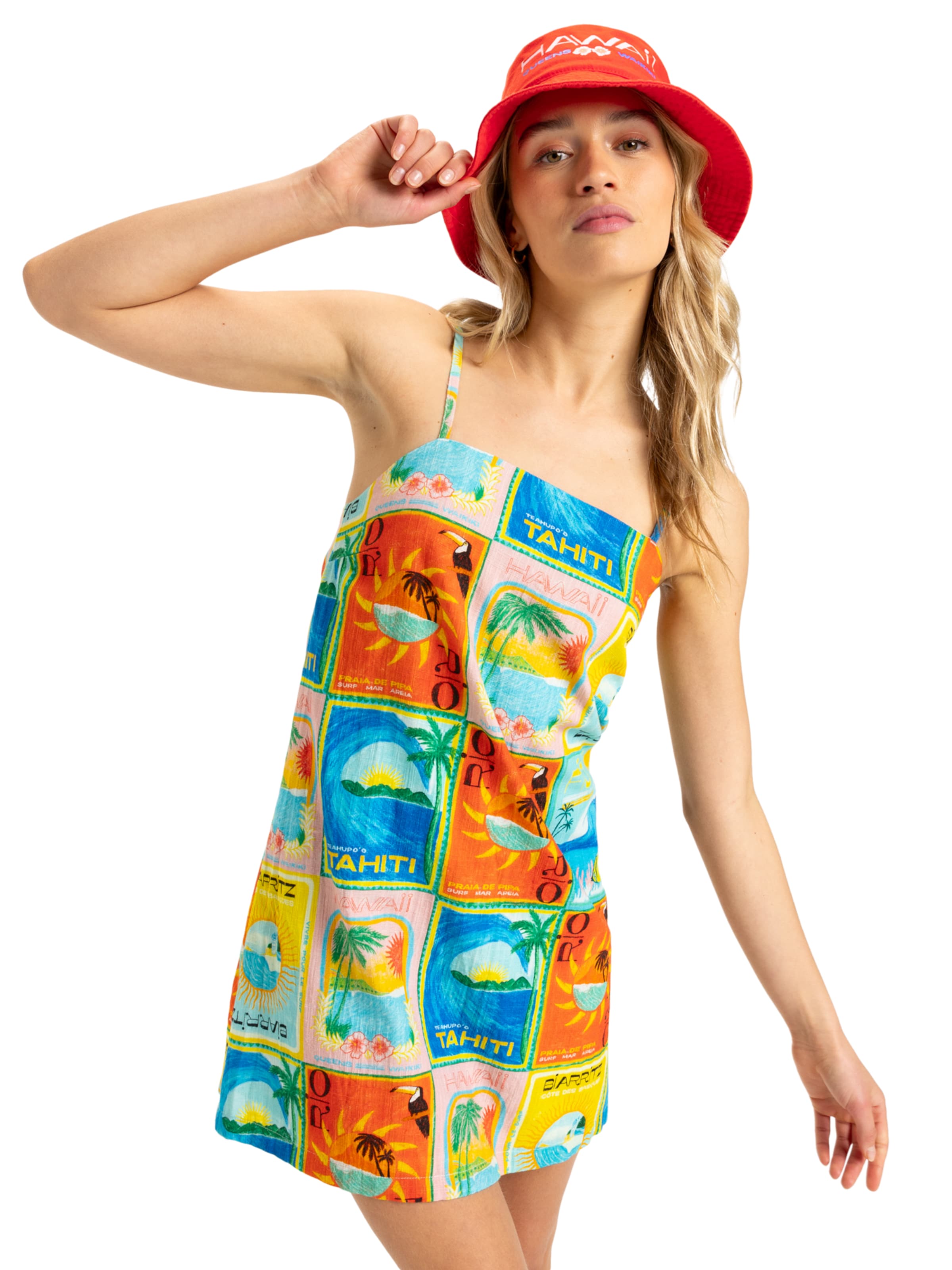 Robe d’été 'Atlas Playa Blanca' ROXY en mélange de couleurs : devant