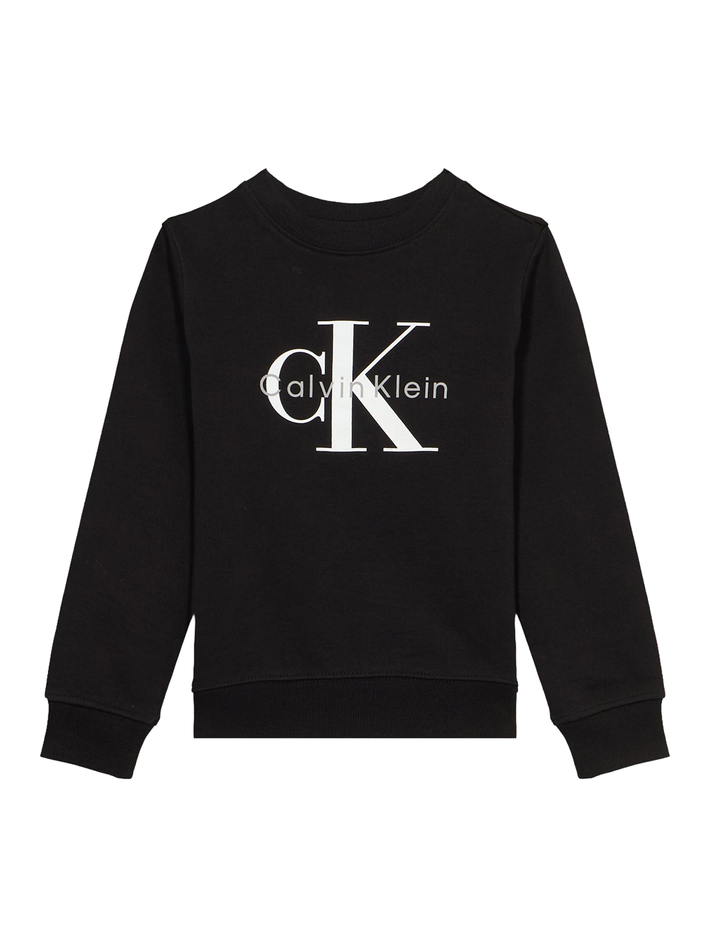 Calvin Klein Jeans Суичър в черно: отпред