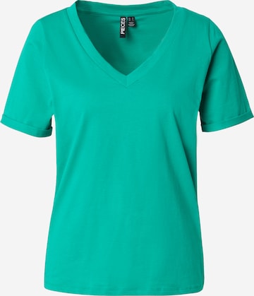 PIECES - Camiseta 'PCRIA' en verde: frente
