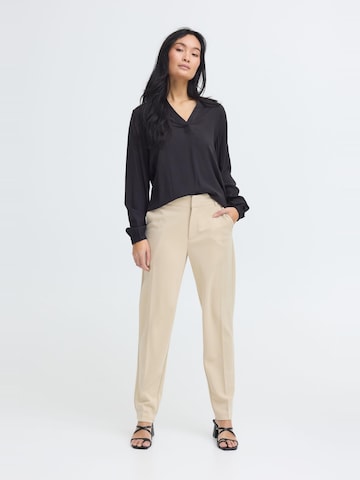 Oxmo - Regular Calças em bege: frente