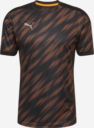 PUMA T-Shirt fonctionnel en gris foncé / orange foncé / noir, Vue avec produit
