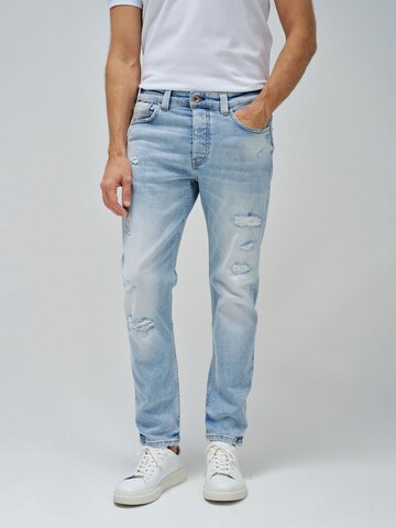 Coupe slim Jean 'Slim' Salsa Jeans en bleu : devant