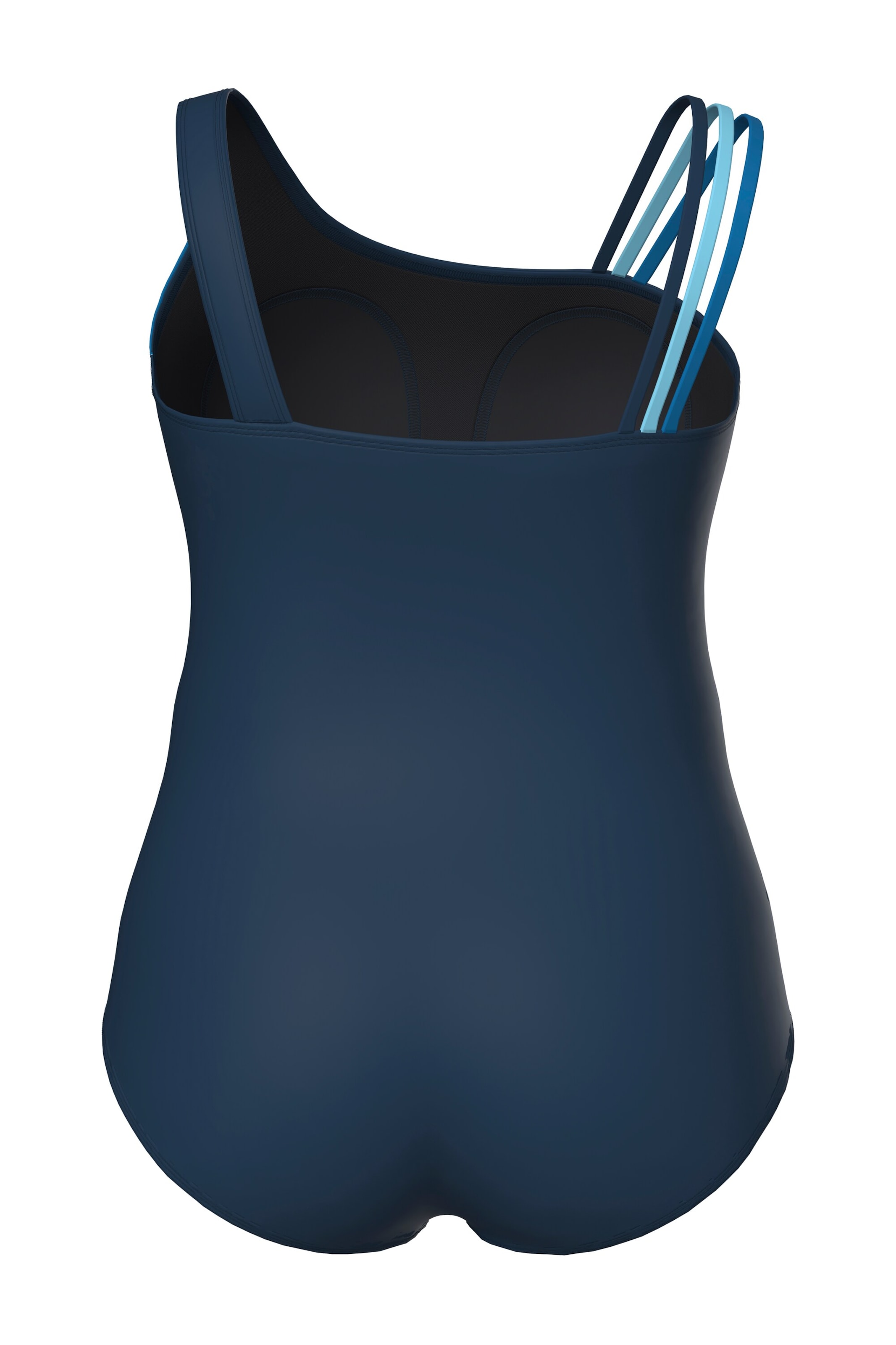Ulla Popken Bustier Badpak in Blauw