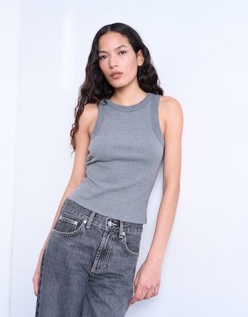 TOPSHOP Top in Grey: front