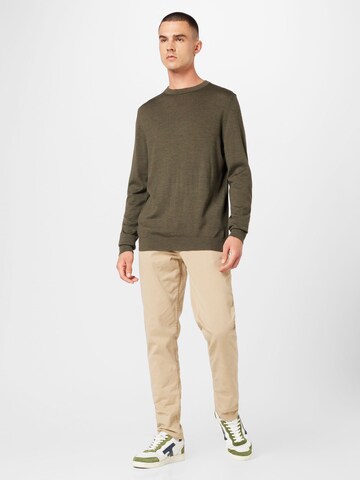 SELECTED HOMME Sweater 'Town' in Brown