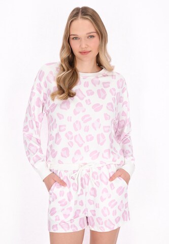 MYMO Short Pajama Set in Pink: front