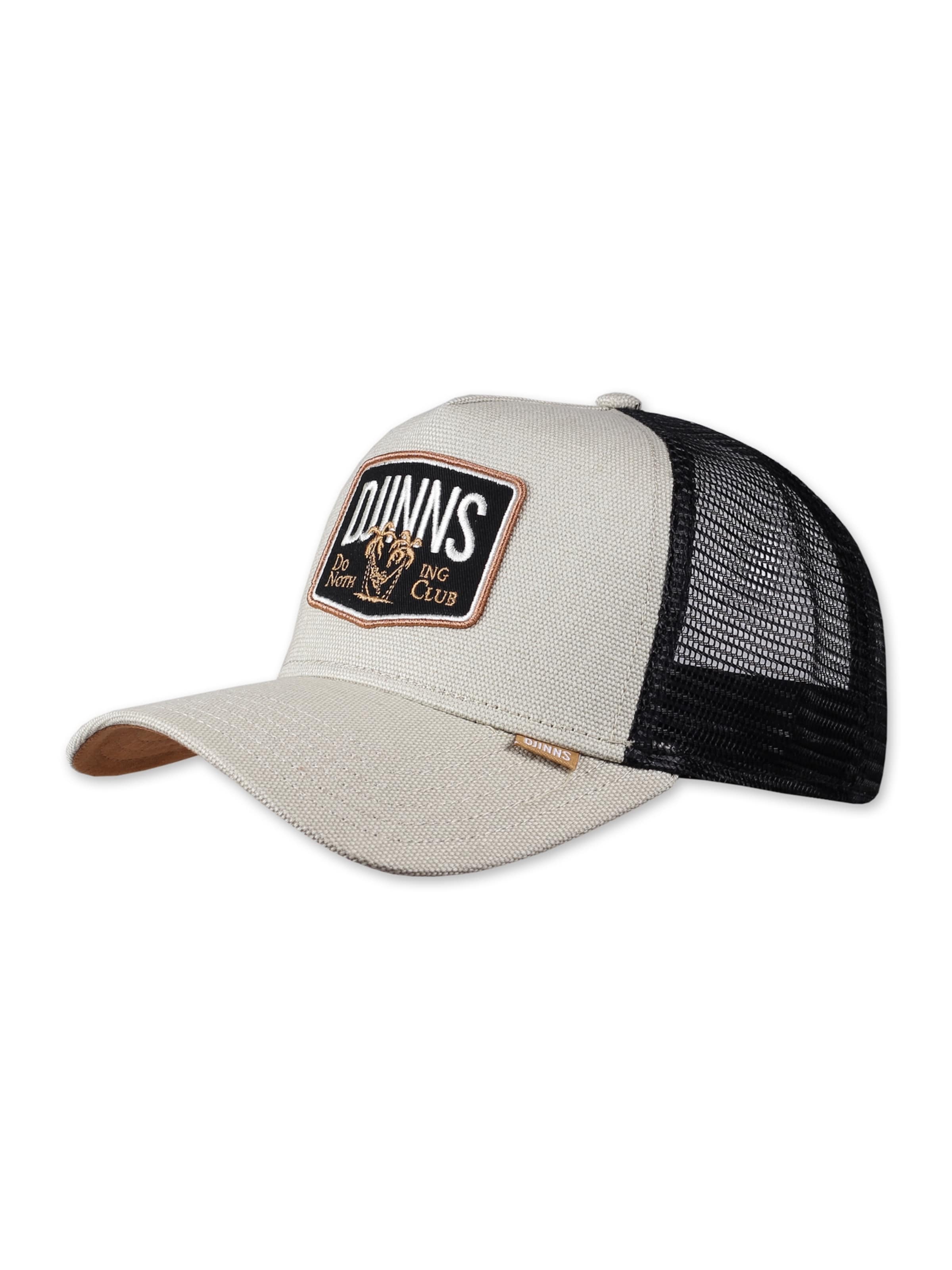 DJINNS Cap 'Nothing Club' in Beige: front