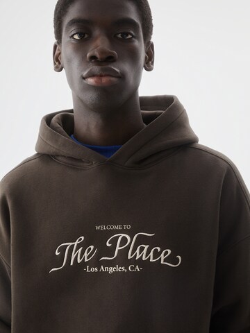 Sweat-shirt Pull&Bear en marron