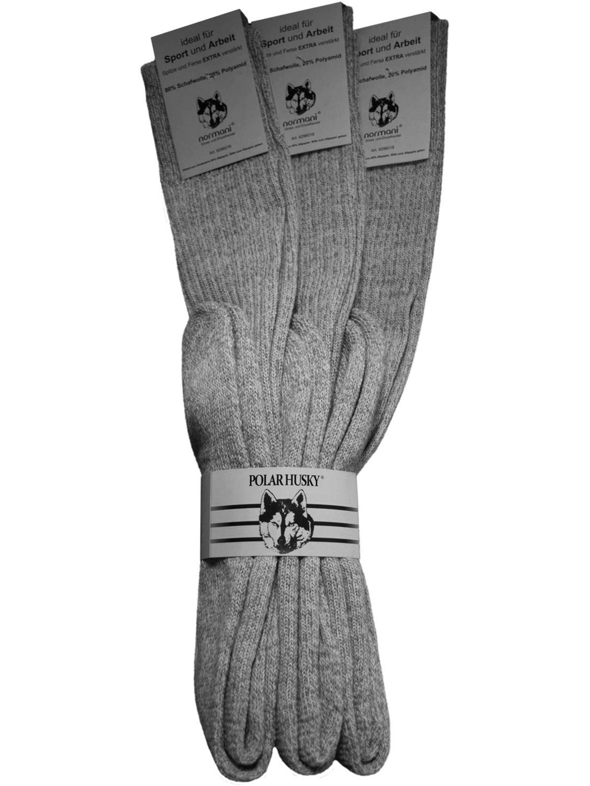 Chaussettes montantes Polar Husky en gris