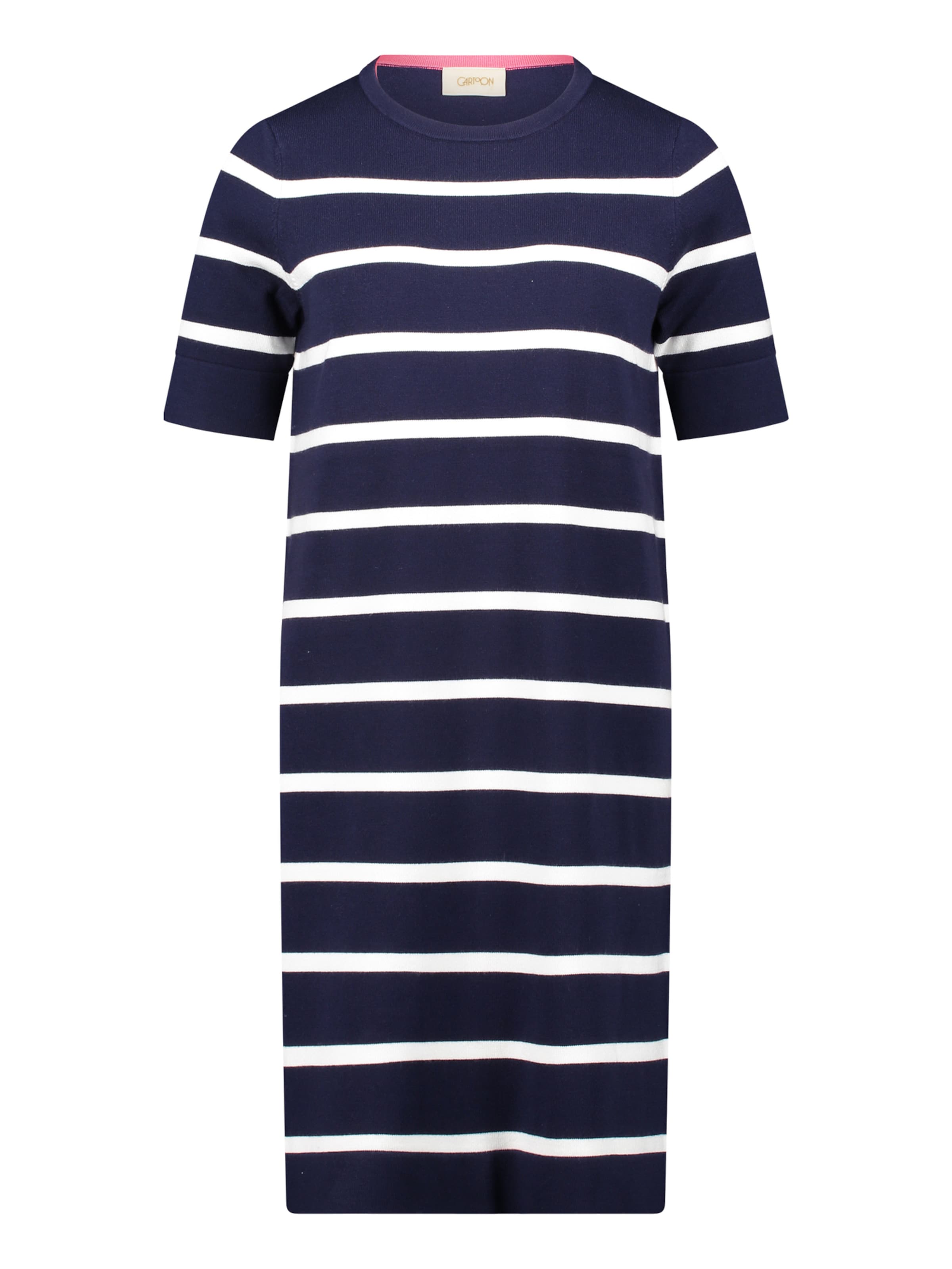 Cartoon Knit dress in Blue: front