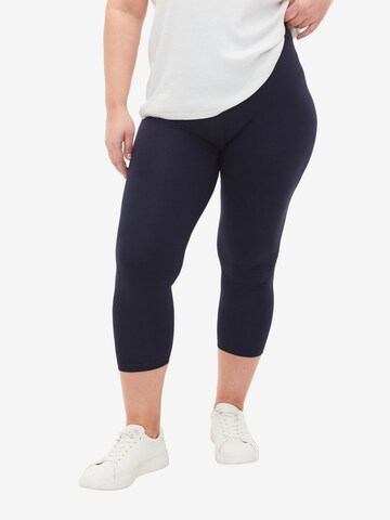 Zizzi Skinny Leggings in Blauw: voorkant