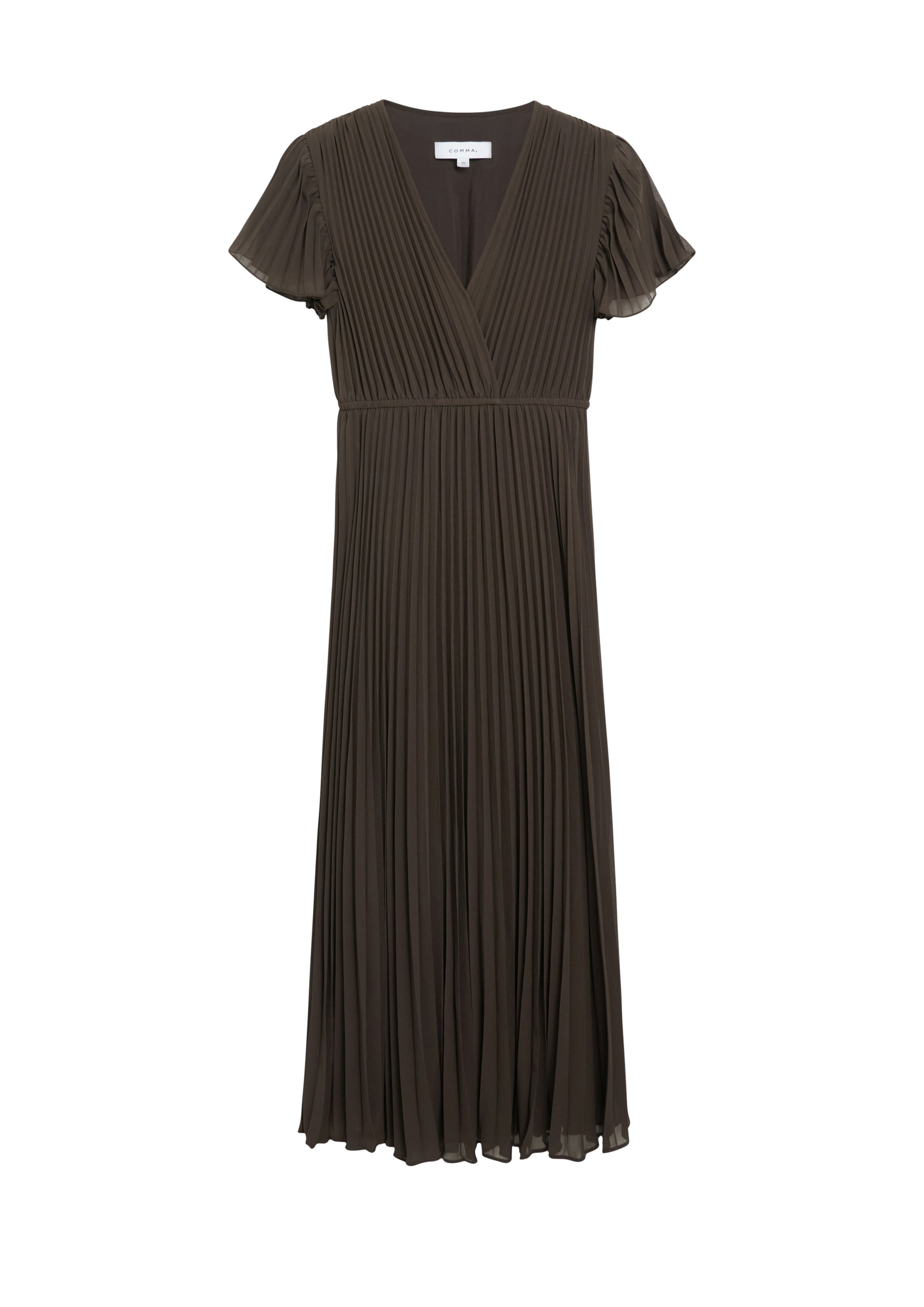COMMA Kleid in 34 in dunkelbraun, Produktansicht