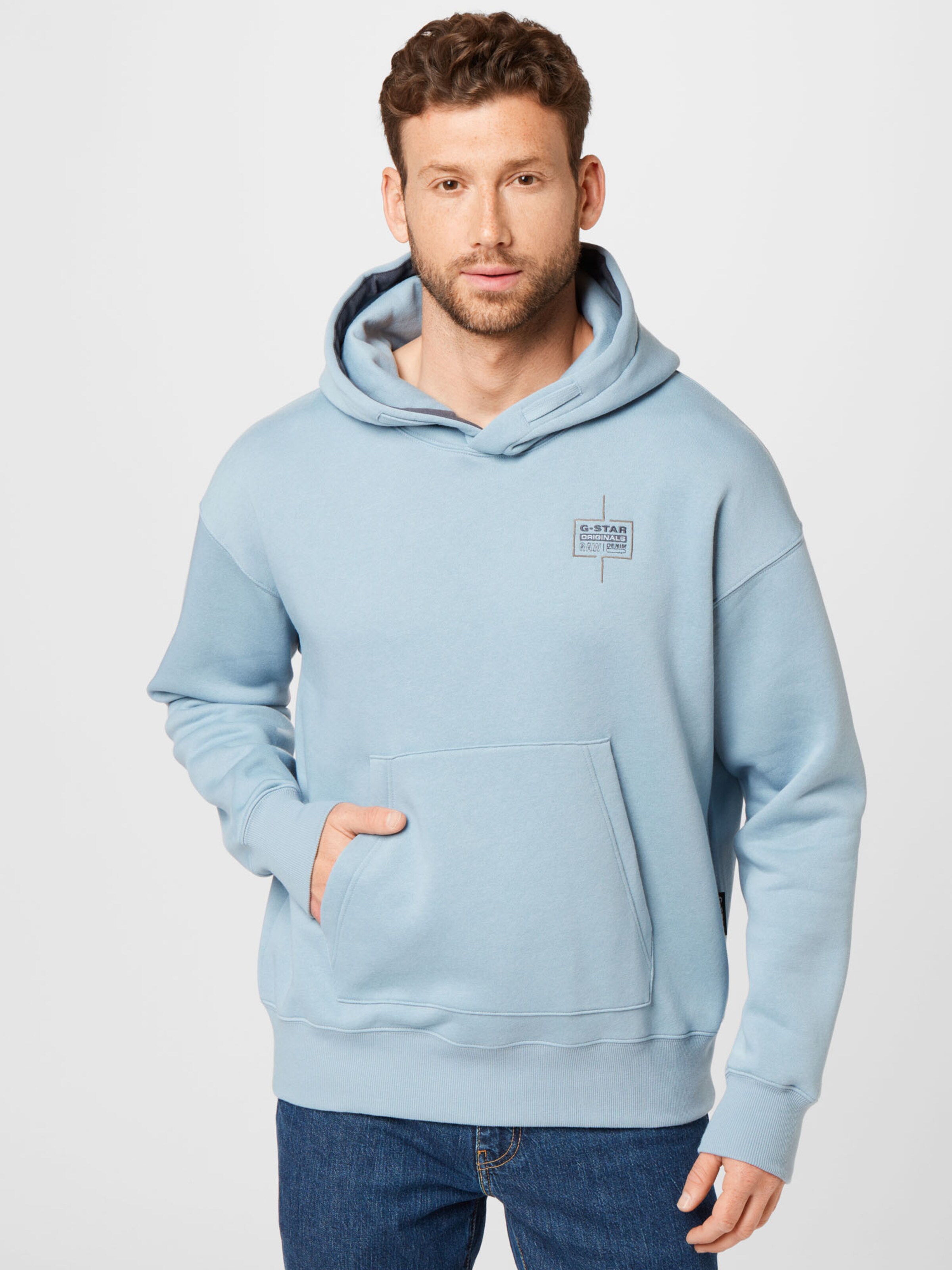 Männer Sweat G-Star RAW Sweatshirt in Hellblau - RL56032 Männer Sweat G-Star RAW Sweatshirt in Hellblau - RL56032