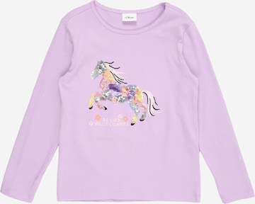 Tricou de la s.Oliver pe mov: față