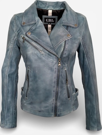 CBL Between-season jacket 'Lederjacke' in Blue: front