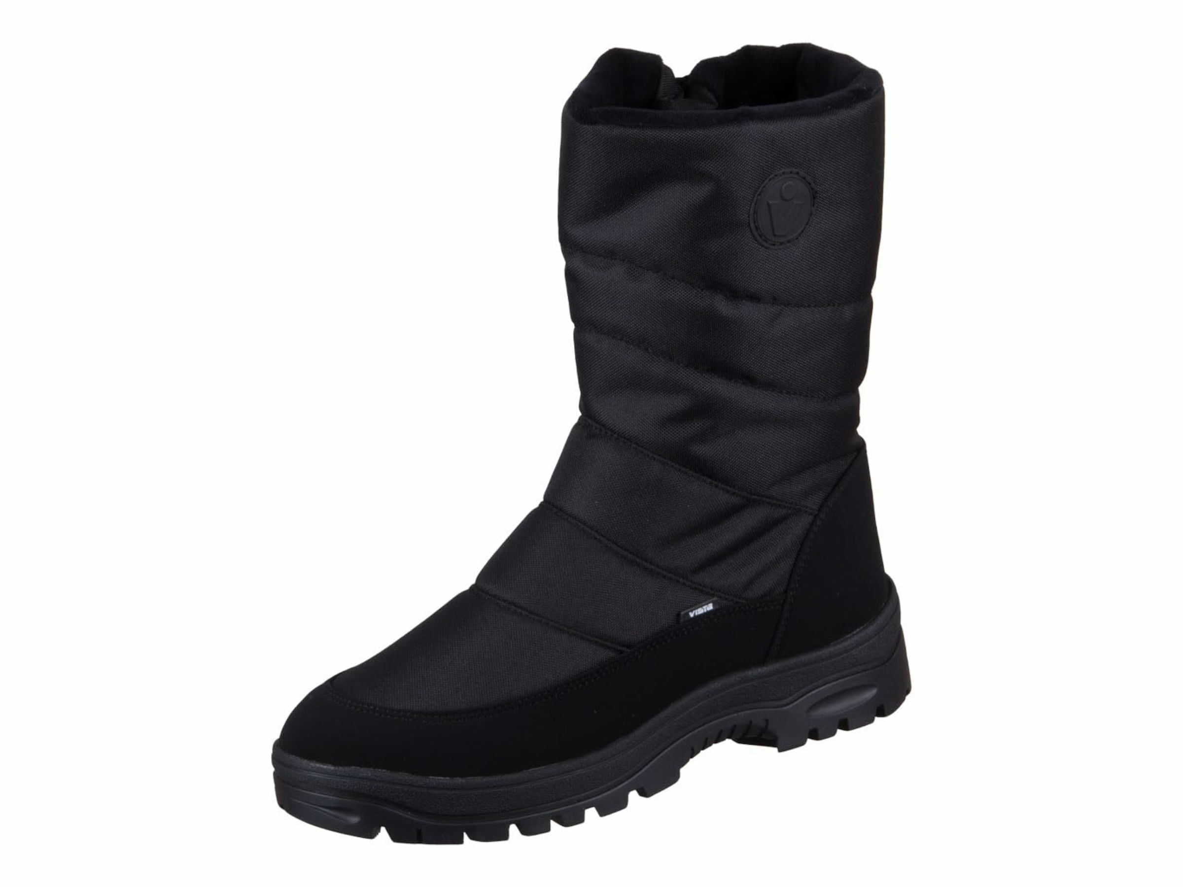Vista Snowboots in Schwarz: Vorderseite