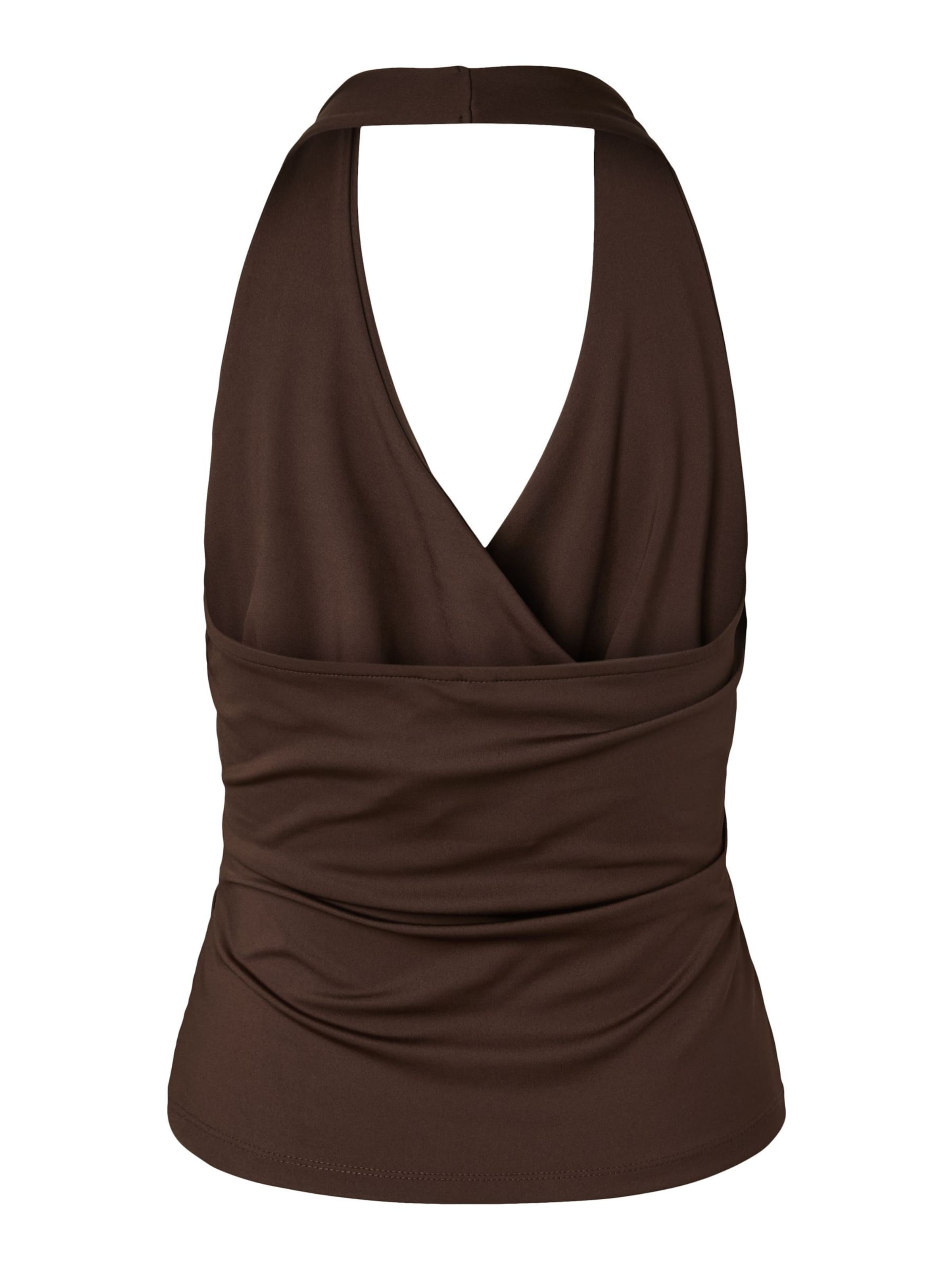 PIECES Top 'SOFIA' in Brown