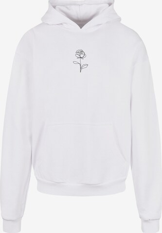 Sweat-shirt 'Rose' Merchcode en blanc : devant