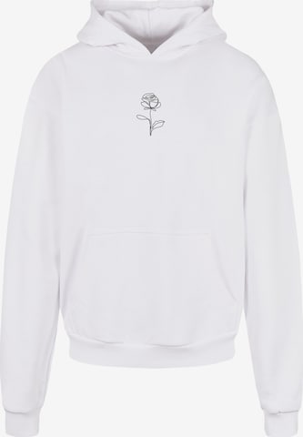 Merchcode Sweatshirt 'Rose' in White: front
