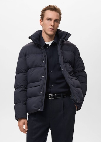 MANGO MAN Winterjacke 'Alonso' in Blau: Vorderseite