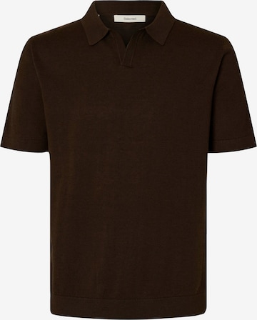 SELECTED Свитер 'SLHMATTIS' в Коричневый: спереди