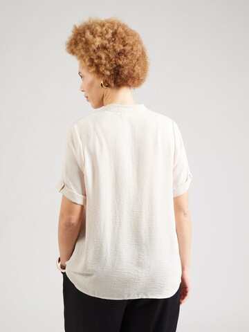 ONLY Carmakoma Blouse 'CARJACKIE' in Beige