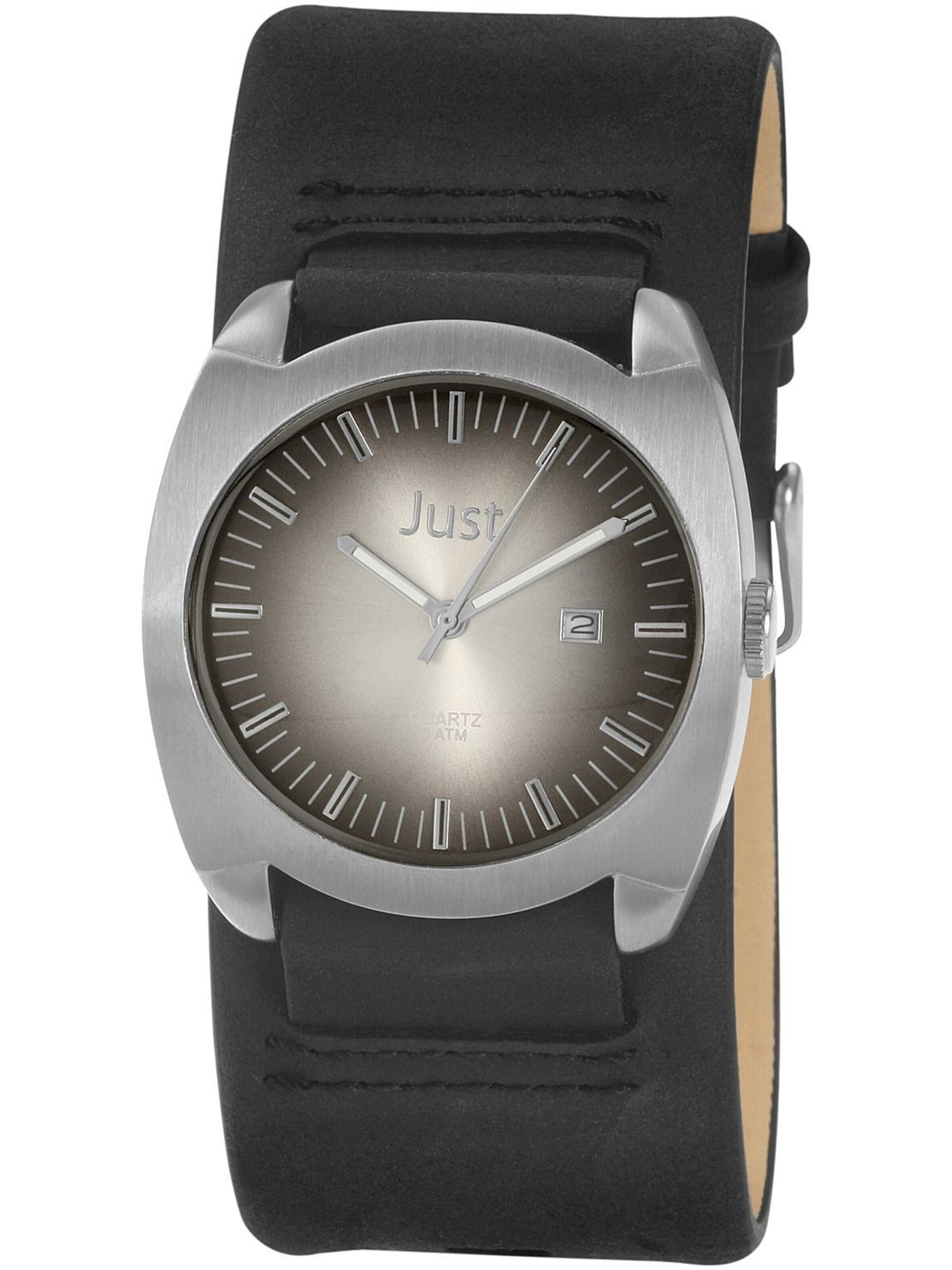 JUST Analog Watch 'Perny, Datumsanzeige' in Black