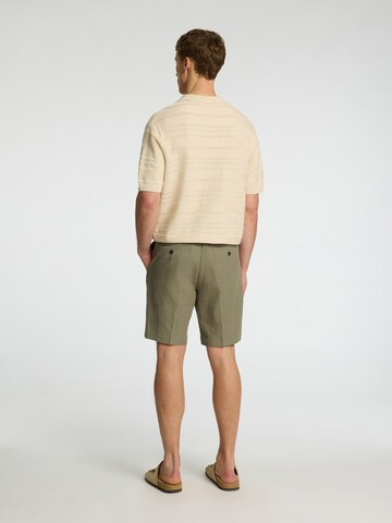 regular Pantaloni con piega frontale 'SLHLEROY' di SELECTED HOMME in verde