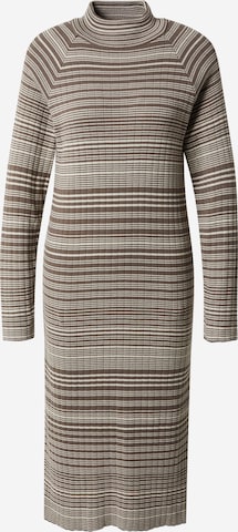 A LOT LESS Knitted dress 'Selina' in Brown: front