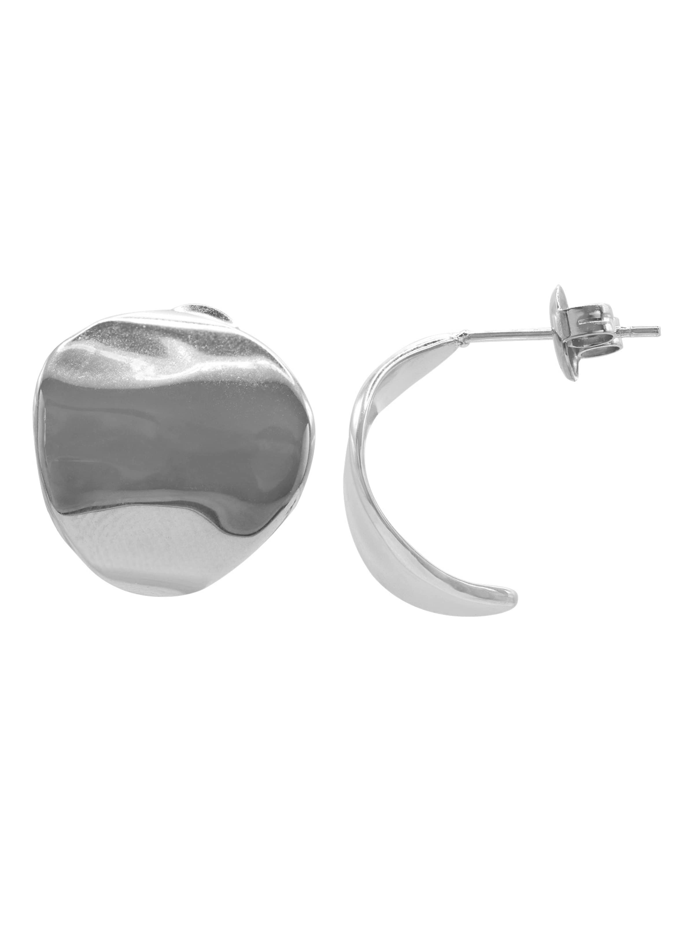 Heideman Oorbellen 'Itala ' in Zilver: voorkant