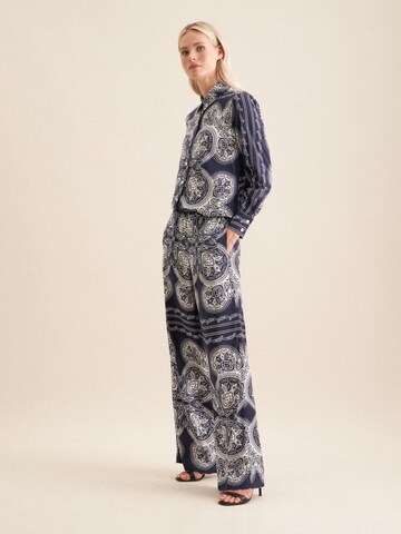 SEIDENSTICKER Regular Broek 'Schwarze Rose' in Blauw