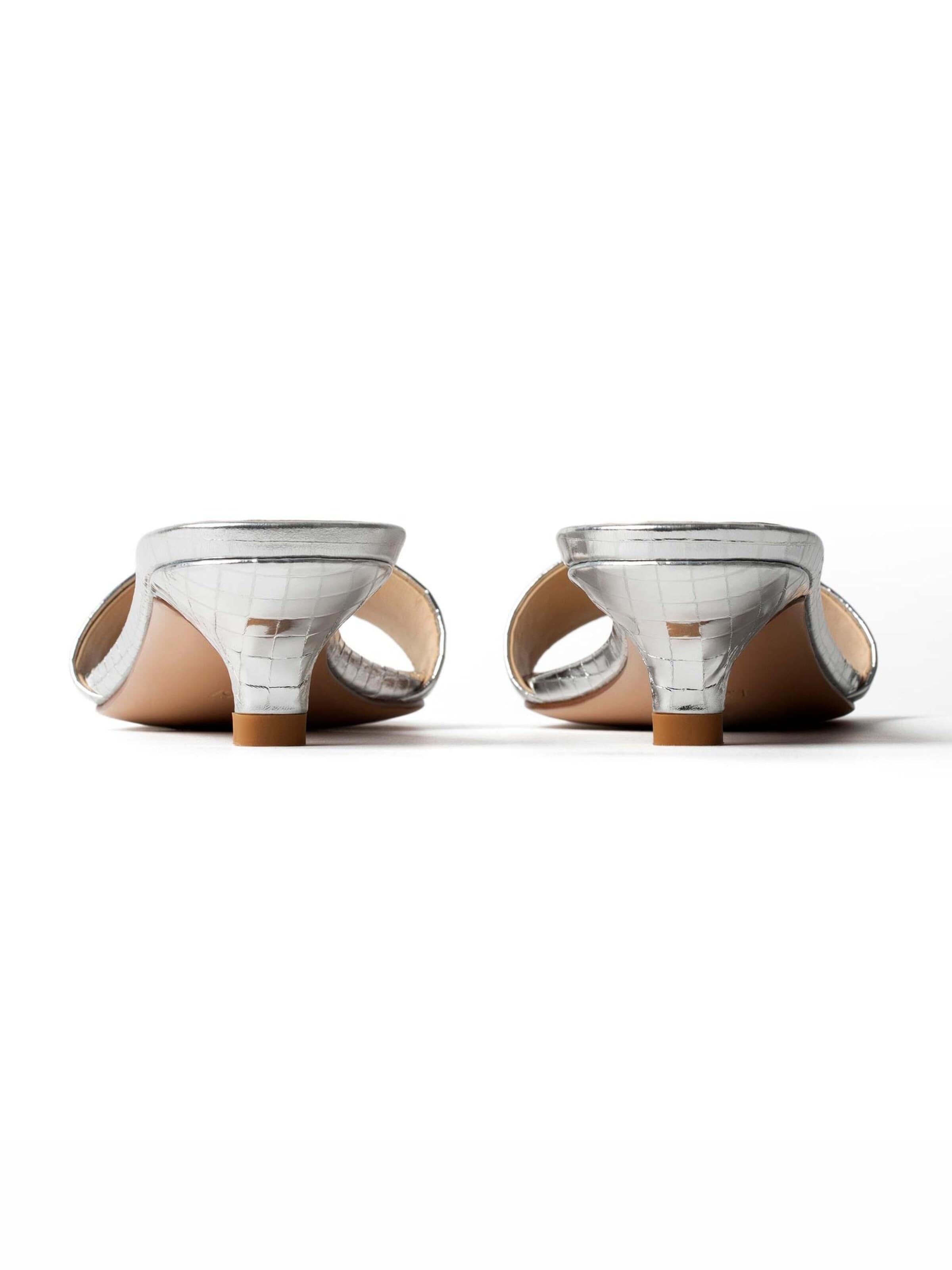 Zoccoletto 'DRESSED IN SUMMER AIR' di L37 HANDMADE SHOES in argento