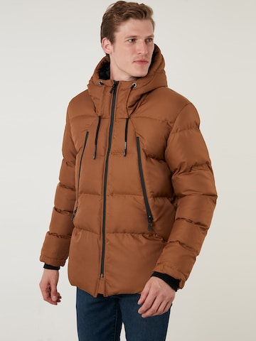 Buratti Winter Coat in Brown: front