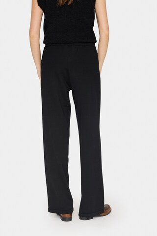 SAINT TROPEZ Regular Trousers 'Mila' in Black