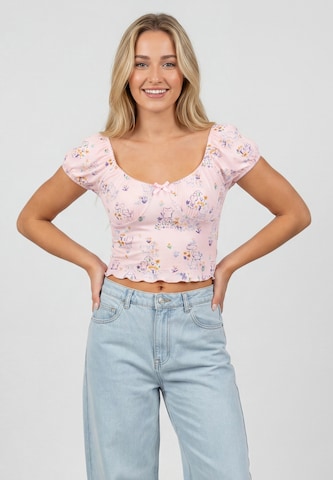 MYMO - Blusa em rosa: frente