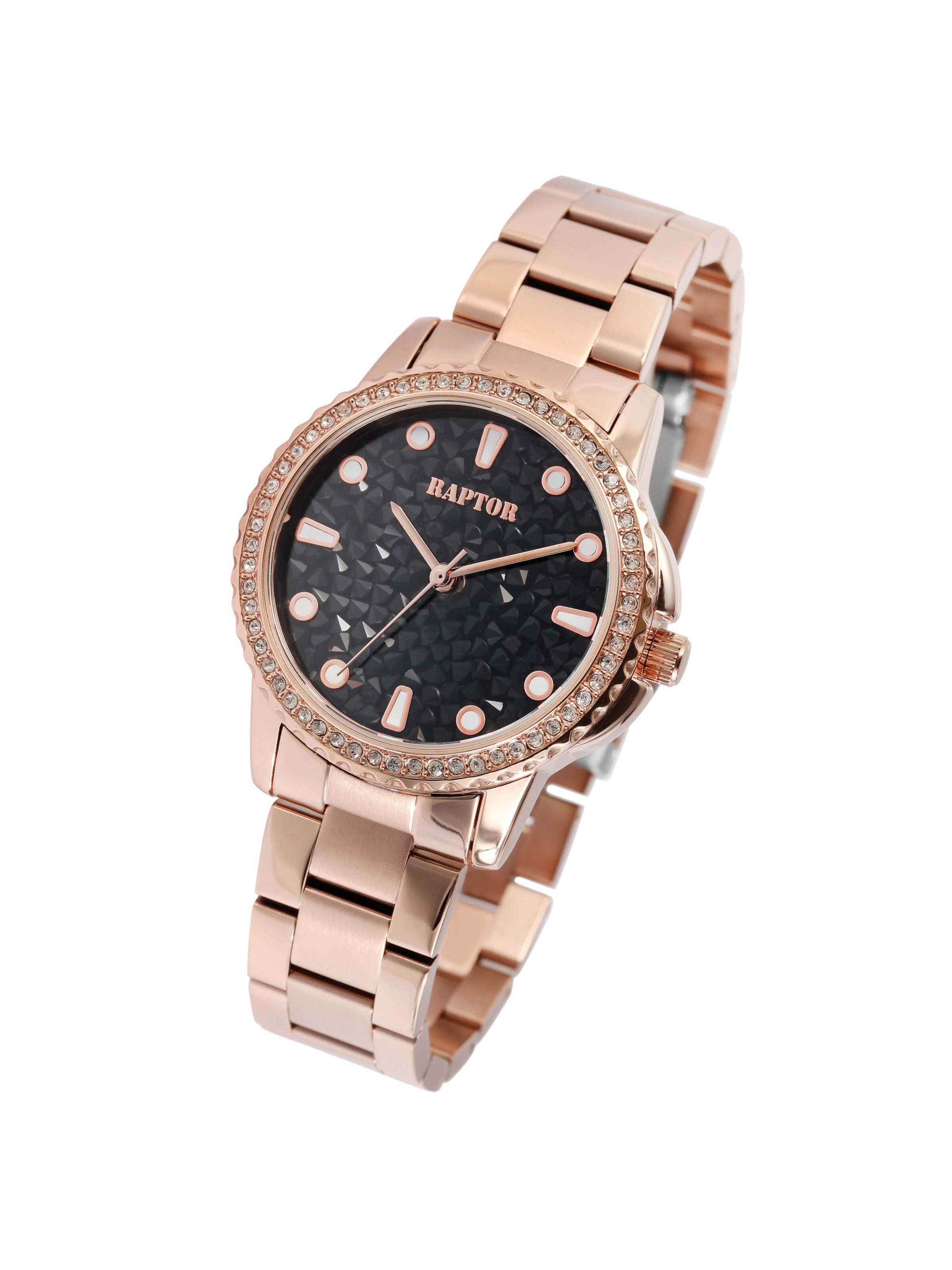 Raptor Analog Watch 'Gitti, 3 ATM' in Gold: front