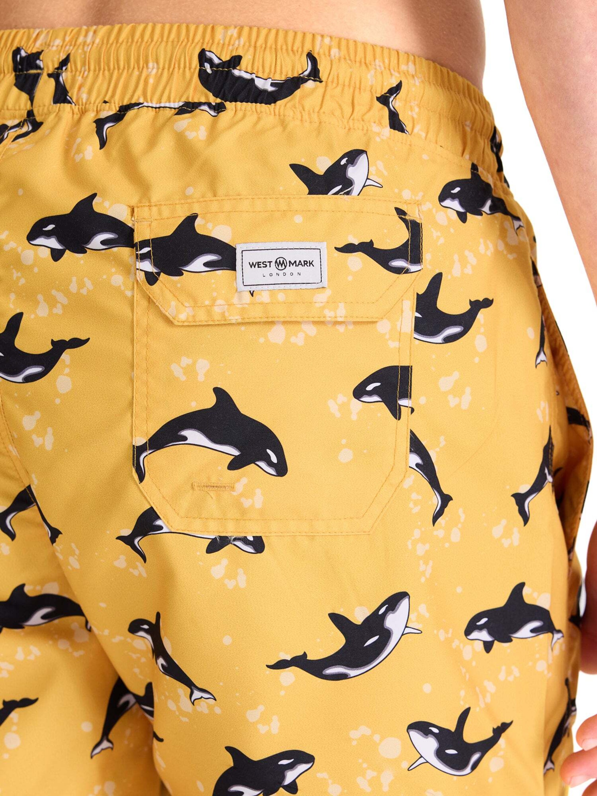 Shorts de bain 'PATTERN' WESTMARK LONDON en jaune