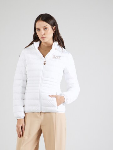 Veste mi-saison EA7 Emporio Armani en blanc : devant