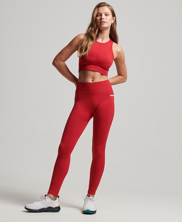 Superdry Bustier Sport bh in Rood