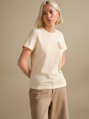 Next Shirt 'Essential' in Yellow: front