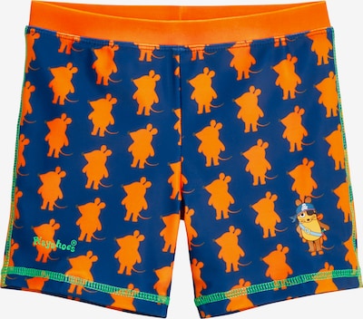PLAYSHOES Bermudas 'Die Maus Pirat' en marino / verde claro / naranja, Vista del producto