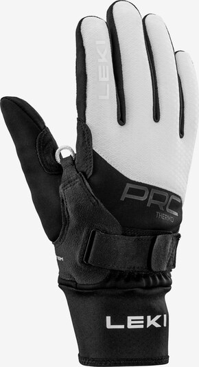 LEKI Athletic Gloves in Black / White, Item view