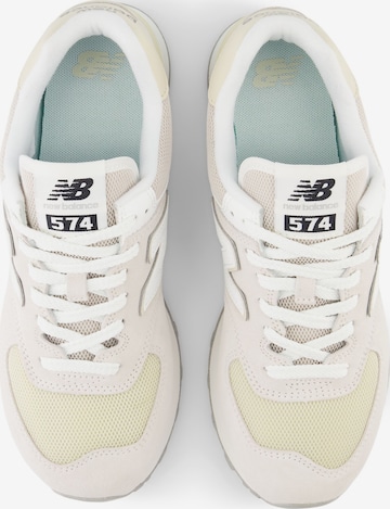 Sneaker bassa '574' di new balance in bianco