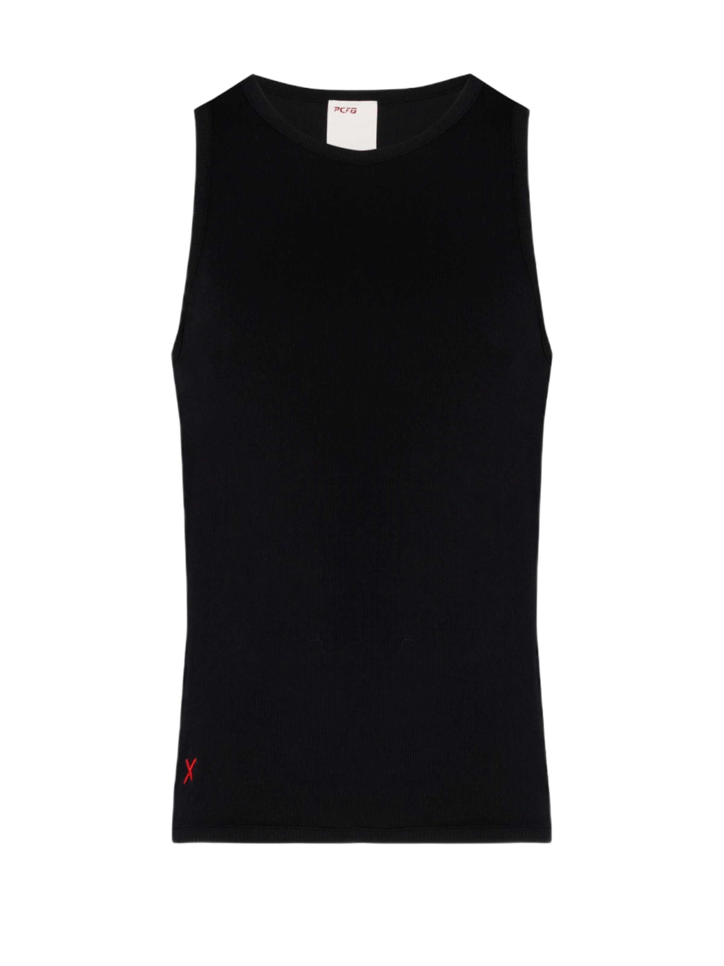 PCFG Shirt 'Heaven Rib' in Zwart: voorkant