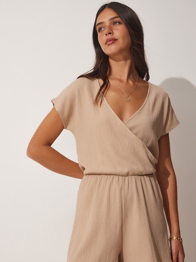 Happiness İstanbul Jumpsuit en beige claro, Vista del producto