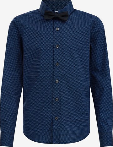 Coupe regular Chemise WE Fashion en bleu : devant