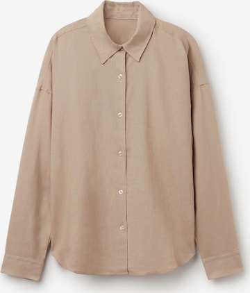 CALZEDONIA Bluse in Beige: Vorderseite