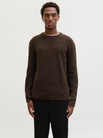 JACK & JONES Sweter 'JPRBLASIMON' w kolorze brązowy: przód